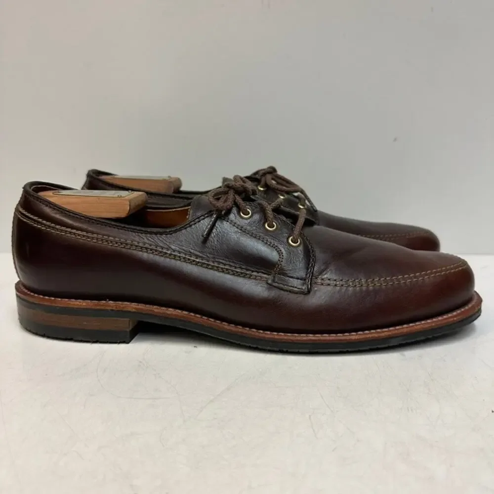 NWOT Todd Snyder x Alden 734L Mocc Toe Leather Blucher Rich Brown Made USA 11 D